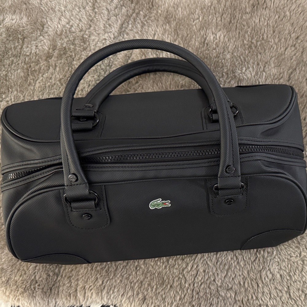 Lacoste Black Duffel Bag